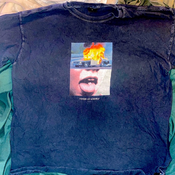 Learn To Forget Unisex Grunge Tee Bought From Dolls Kill - Picture 2 of 3